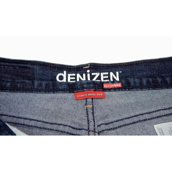 Levi's Denizen Women's Denim Dark Wash Jeans SZ 2 Raw Edge Curvy Boot Cut - Picture 7 of 11